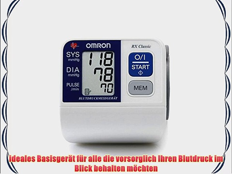 Omron rx classic ii handgelenk blutdruckmessger?t
