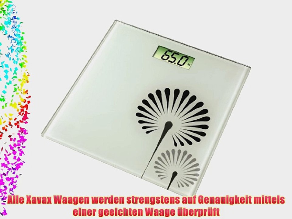 Xavax Personenwaage Emma (mit Auto-ON/OFF)