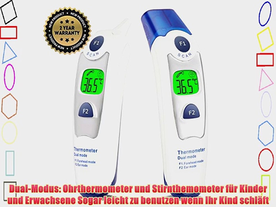 Etekcity Dual Modus Digitales Infrarot Ohrthermometer Stirnthermometer Fieberthermometer f?r