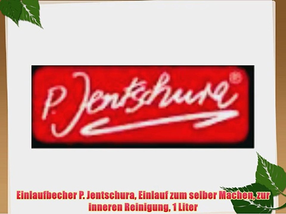 Einlaufbecher P. Jentschura Einlauf zum selber Machen zur inneren Reinigung 1 Liter