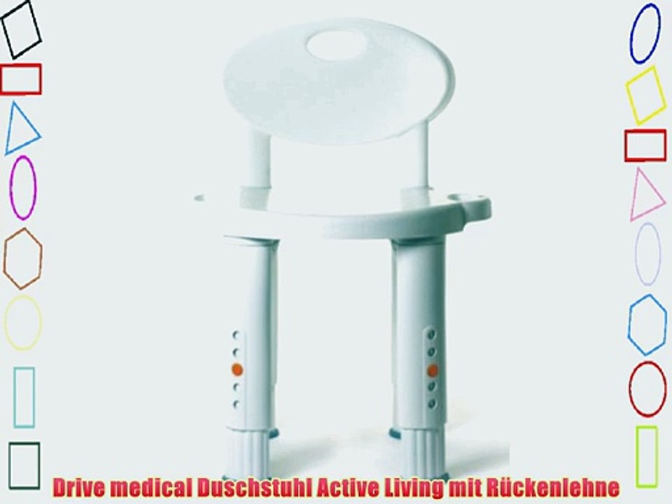 Drive medical Duschstuhl Active Living mit R?ckenlehne