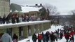 Constant volley of snowballs: Cornell snowball fight.