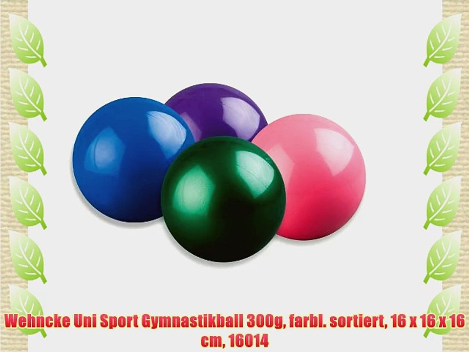 Wehncke Uni Sport Gymnastikball 300g farbl. sortiert 16 x 16 x 16 cm 16014