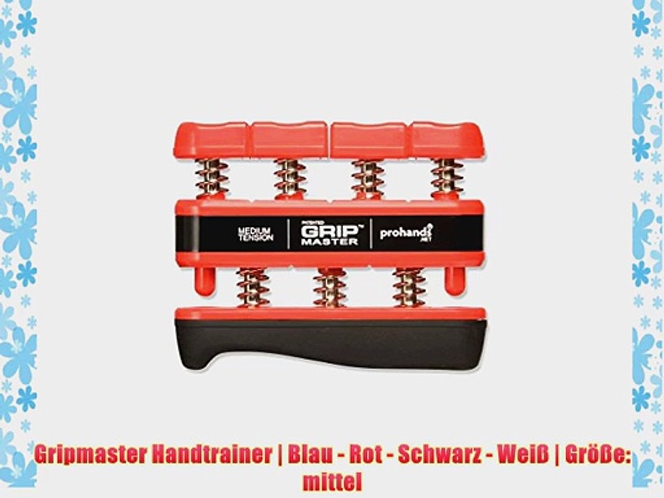 Gripmaster Handtrainer | Blau - Rot - Schwarz - Wei? | Gr??e: mittel