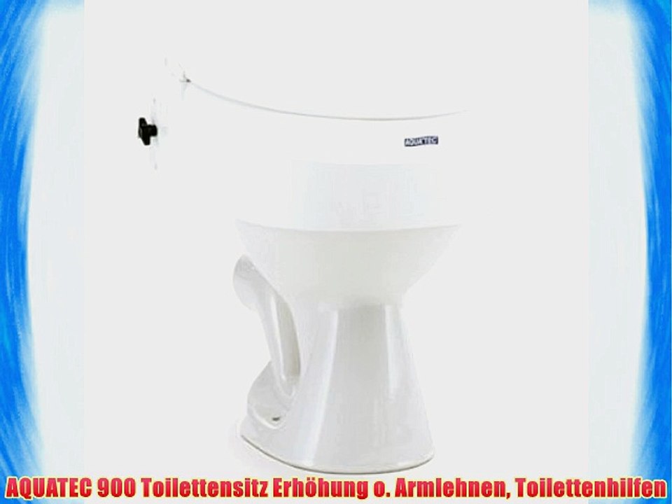 AQUATEC 900 Toilettensitz Erh?hung o. Armlehnen Toilettenhilfen