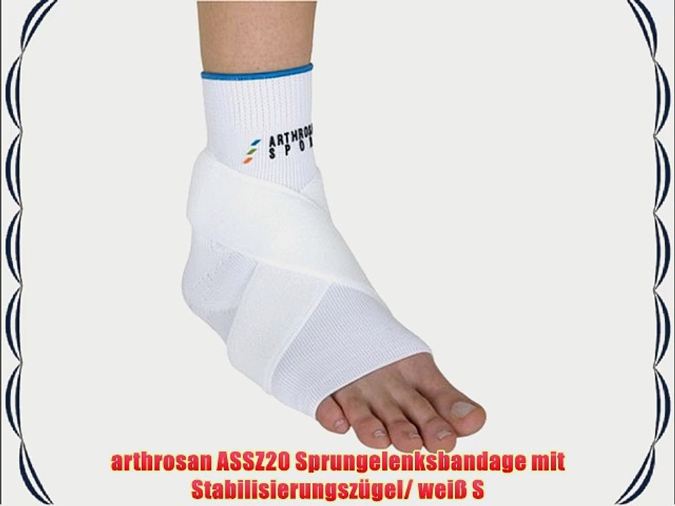 arthrosan ASSZ20 Sprungelenksbandage mit Stabilisierungsz?gel/ wei? S
