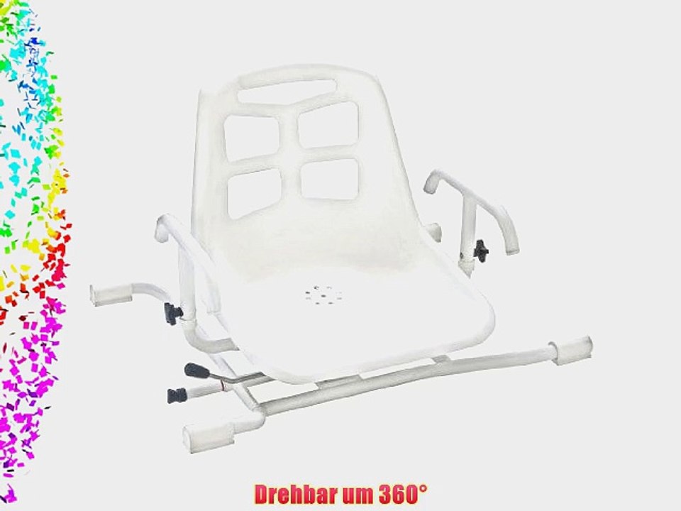 Badewannen-Sitz Aluminium drehbar
