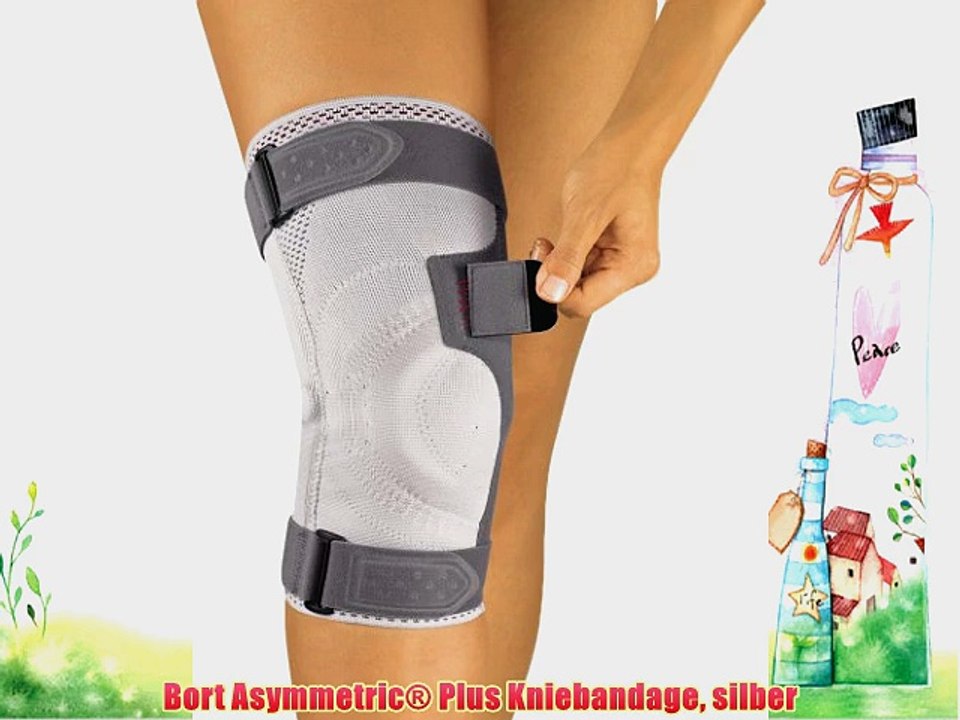 Bort asymmetric? plus kniebandage silber