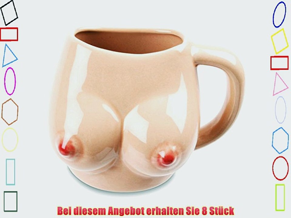 8 x Kaffeebecher Kaffeetasse Busen Tittentasse Tasse