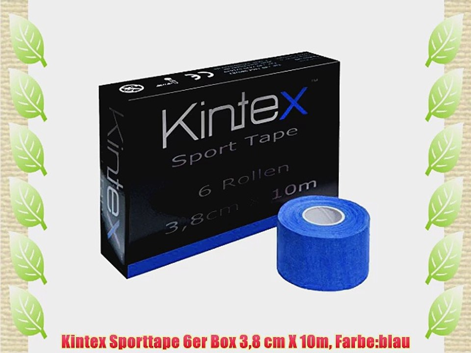 Kintex Sporttape 6er Box 38 cm X 10m Farbe:blau