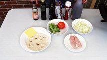 BBQ Chicken And Caramelized Onion Wrap - Video Recipe