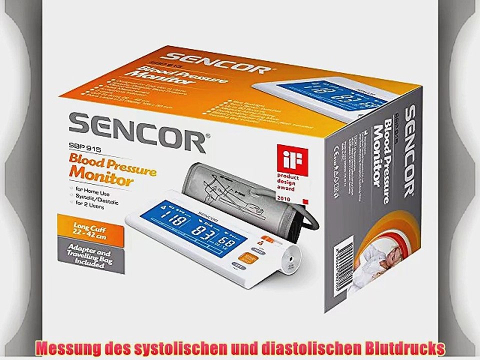 Sencor SBP 915 Digitales Armblutdruck?berwachungsger?t