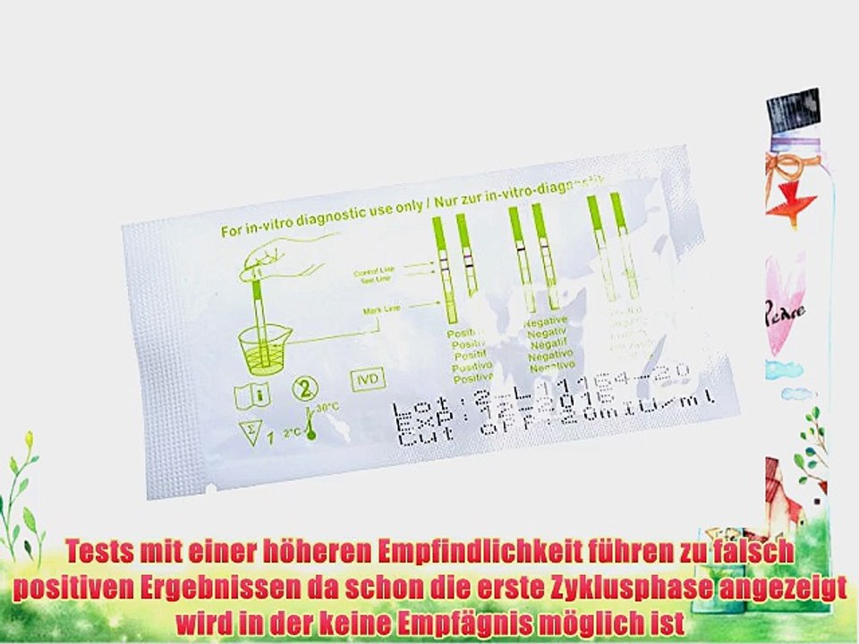 100 Ovulationstests mit optimaler Sensitivit?t