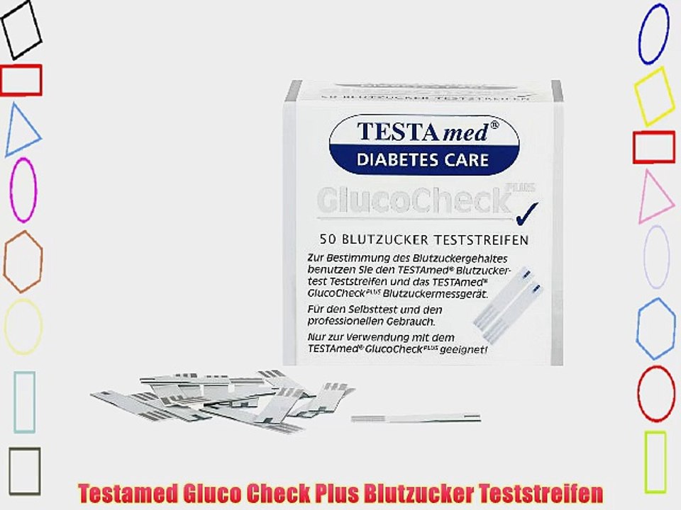 Testamed Gluco Check Plus Blutzucker Teststreifen