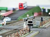 DRS Class 66 and Container Train pass a EWS Class 66 going north