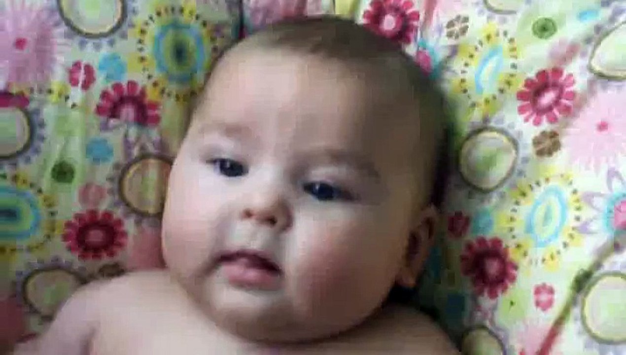 Scared to hear a baby laughing