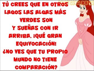 La sirenita - Bajo el mar. Letra