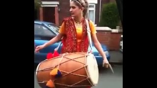 Beautiful Girl Beating Drums -Best Music Ever