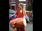Beautiful Girl Beating Drums -Best Music Ever