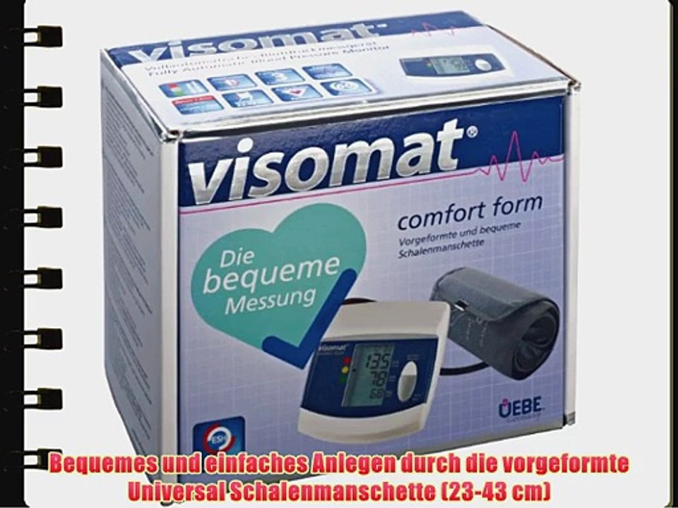 visomat comfort form - Oberarm-Blutdruckmessger?t