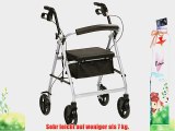 Ultraleichte Aluminium-Klapp Rollator mit Sitz und Bremsen