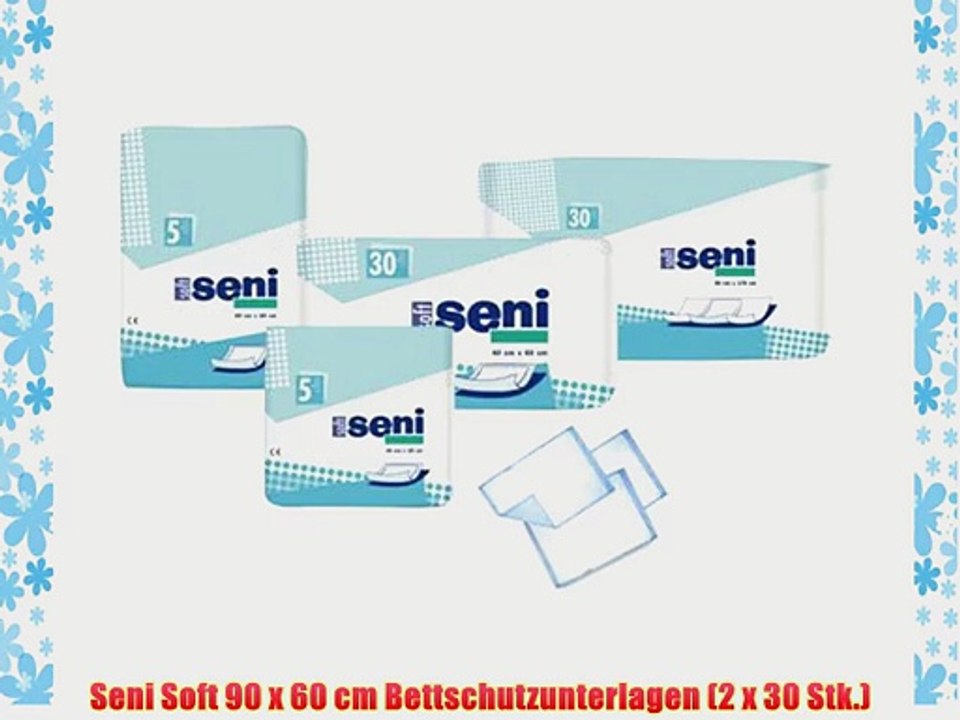 Seni Soft 90 x 60 cm Bettschutzunterlagen (2 x 30 Stk.)