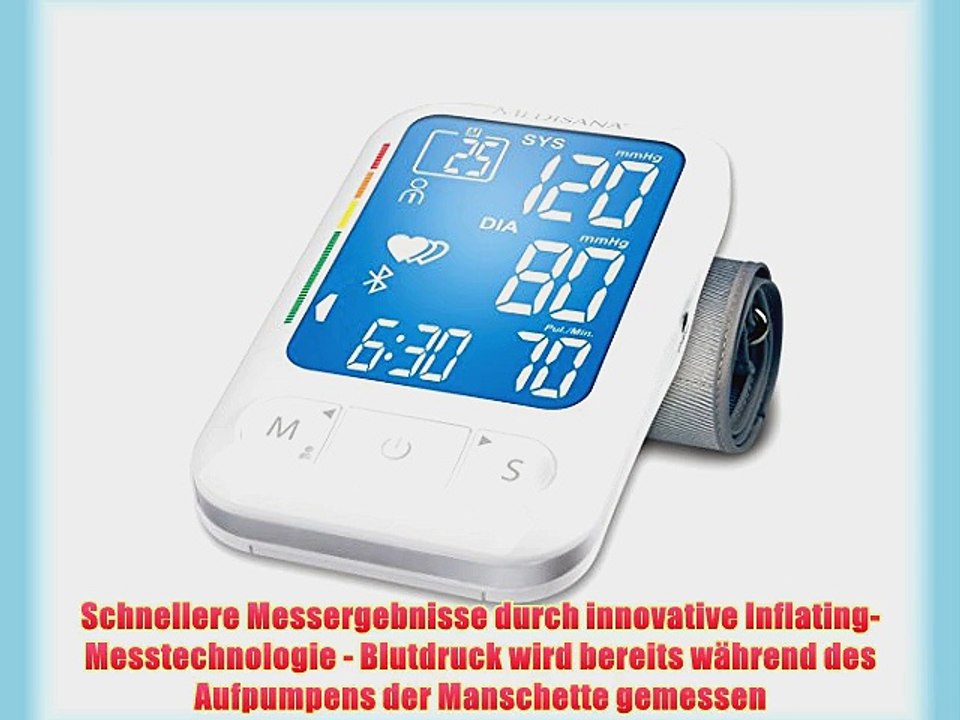 Medisana BU 550 connect Oberarm Blutdruckmessger?t inkl. HausMed Gutscheincode