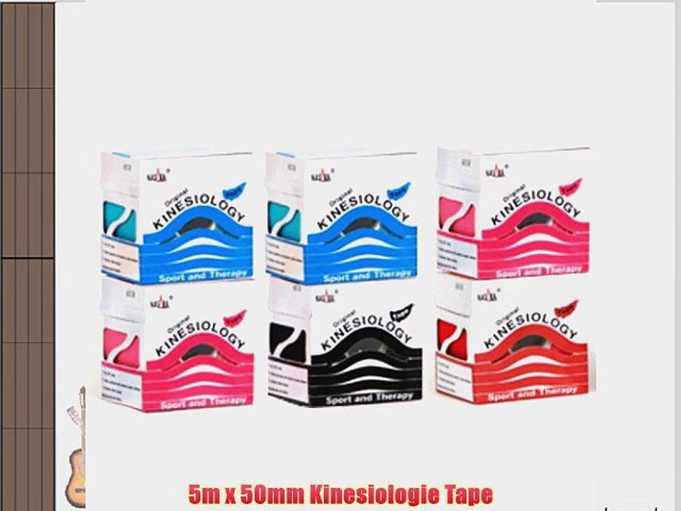 6er Sparpack ORIGINAL NASARA Kinesiologisches Physio-Sport-Tape - Tape f?r Sport und Medizin