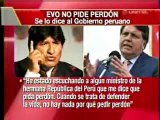 Evo Morales no pide perdón, se lo dice al gobierno Peruano. | Bolivia-red.Com |