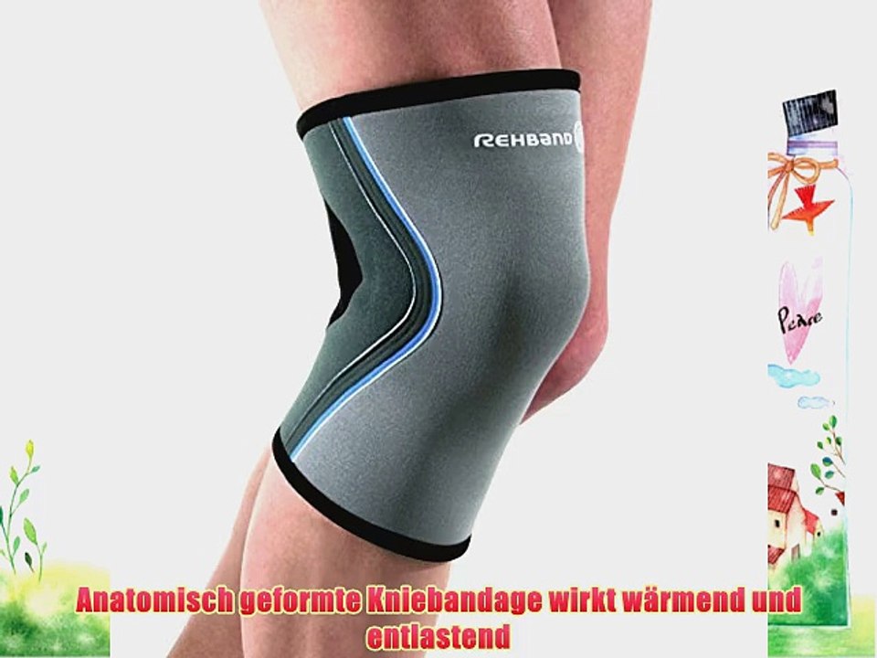 Rehband Herren Kniebandage 7751 grau L
