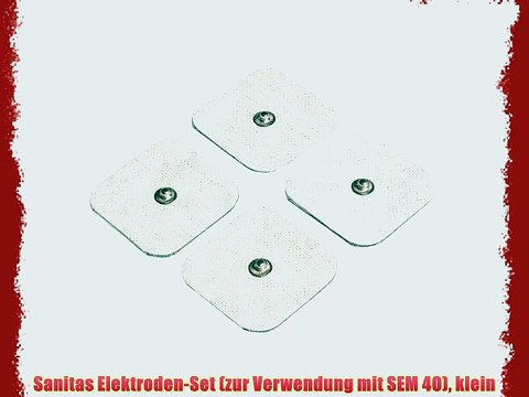 Sanitas Elektroden-Set (zur Verwendung mit SEM 40) klein