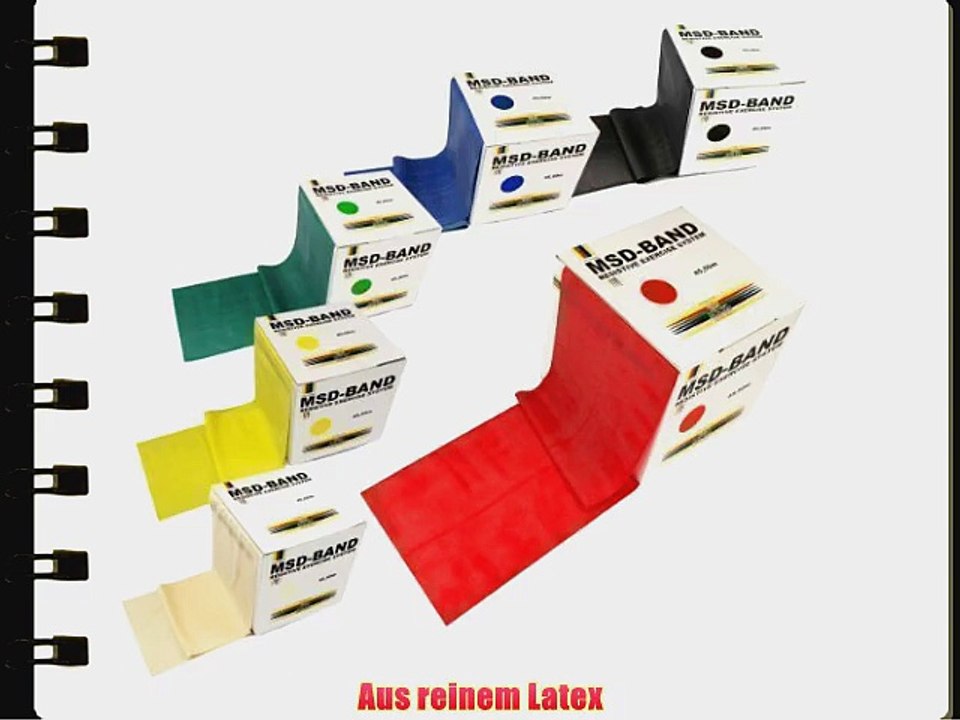 MSD Band 45.5 m verschiedene St?rken Rot - mittel