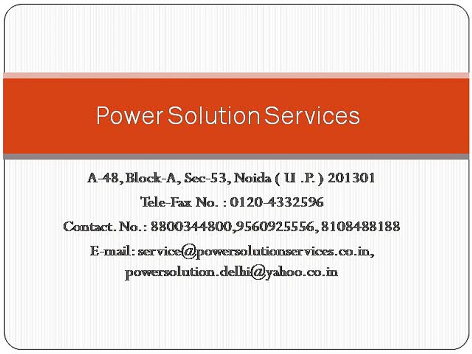 Power Solution Services