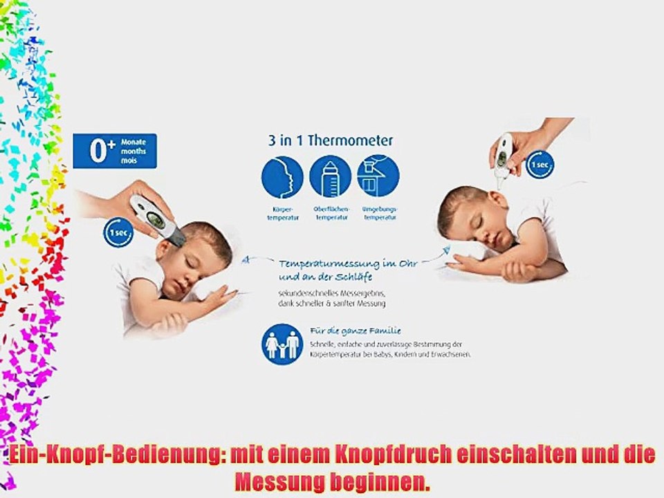 Reer 98020 SkinTemp 3in1 Infrarot-Fieber-Thermometer