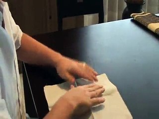 How To Make A Napkin Rose - Quite a cool trick to impress people at