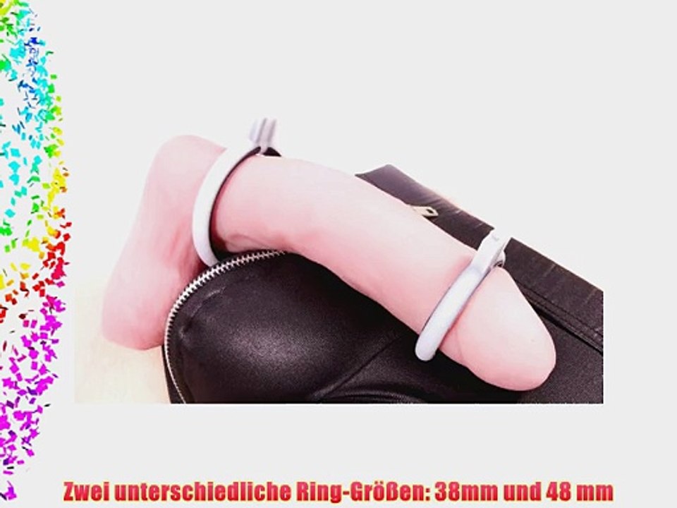 2 flexible Estim Ringelektroden zur Erektionshilfe und Inkontinenzbehandlung - kompatibel zu