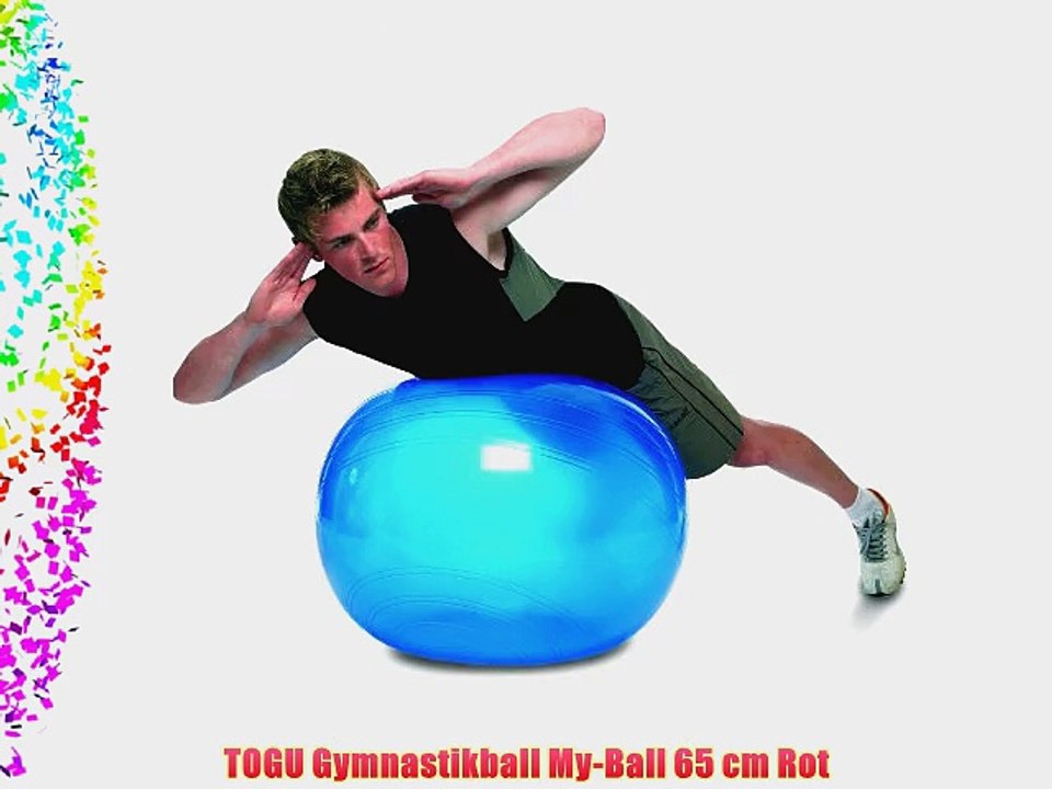 TOGU Gymnastikball My-Ball 65 cm Rot