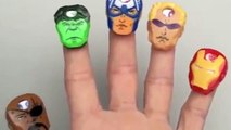 Marvel Avengers Assemble Finger Family Song Children Nursery Rhymes Hulk Captain America Iron Man Lo