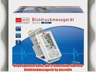 Wepa Aponorm Basis die 3. Generation Oberarm Blutdruckmessger?t by microlife