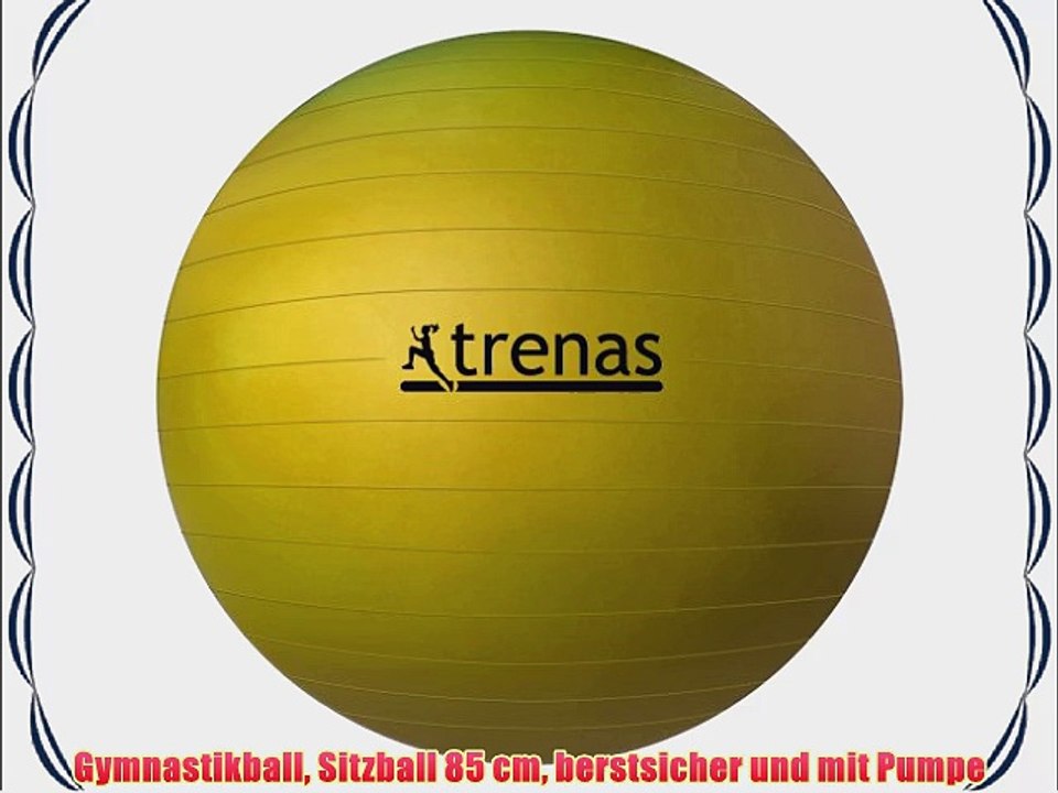 Gymnastikball Sitzball 85 cm berstsicher und mit Pumpe