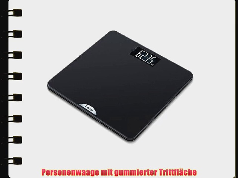 Beurer PS 240 soft grip Personenwaage schwarz