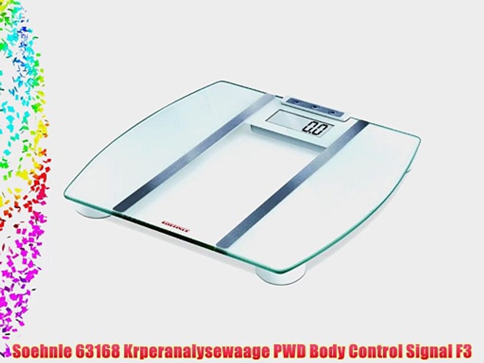 Soehnle 63168 Krperanalysewaage PWD Body Control Signal F3