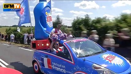 Tour de France: un job très répétitif à bord des caravanes