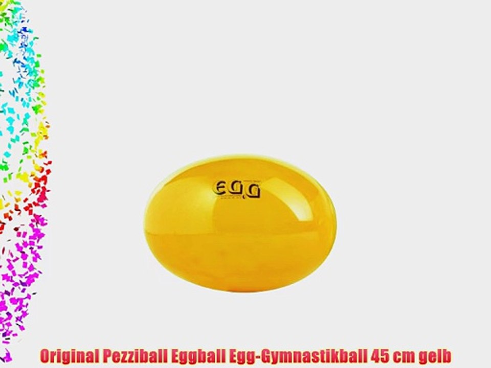 Original Pezziball Eggball Egg-Gymnastikball 45 cm gelb