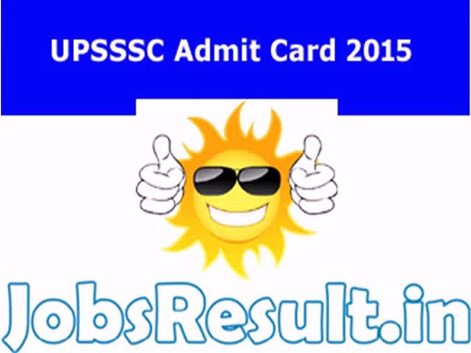 UPSSSC Chakbandi Lekhpal Admit Card 2015 Exam Dates