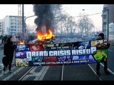 #Blockupy protesters clash with Frankfurt police