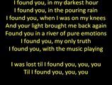 The Wanted-I Found You Lyrics