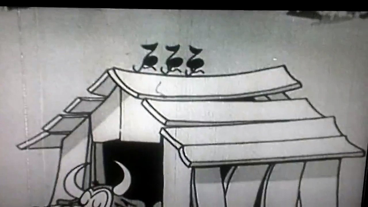 The old cartoon dancing cow