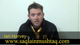 Ian Harvey talks about Saqlain Mushtaq
