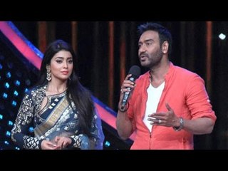 Ajay Devgn And Shriya Saran Promote Drishyam On Nach Baliye - Pics